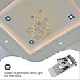 thumbnail image 3 of BESTYASH 10 Pcs Pince à Ressort pour Downlight Fer Argent Design Simple pour Accessoires de Luminaires, 3 of 5