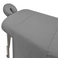 thumbnail image 4 of Spa Massage Table Poly Cotton Sheets 3 Pieces Full Set Resistant to Wrinkling, Gray, 4 of 5