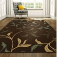thumbnail image 1 of Ottomanson Ottohome Collection Non-Slip Rubberback Leaves Design Indoor Rug/ Mat, 1 of 7