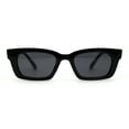 thumbnail image 1 of Retro 1990s Rectangle Cat Eye Vintage Sunglasses All Black, 1 of 4