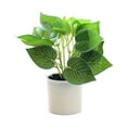 thumbnail image 2 of Kripyery Simulation Pot Plant Realistic Looking Not Wither Geometric Shape Potted Unfading Maintenance Free Decorate Exquisite Details Home Decor Artificial Plants Bonsai for Home, 2 of 8