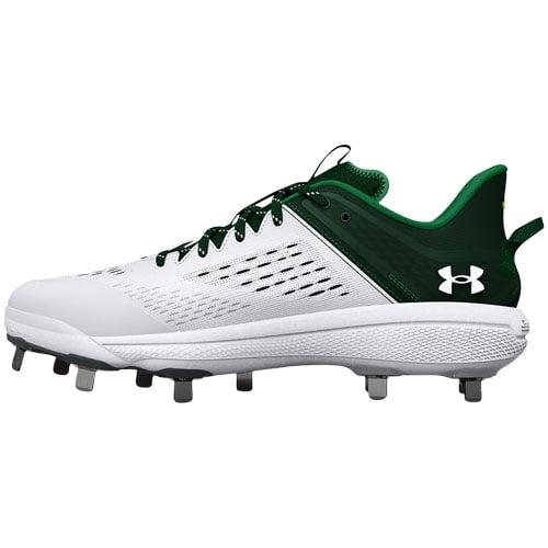 Under Armour Men's Yard Low Mt Metal Baseball Cleats Green/White