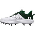 thumbnail image 5 of Under Armour Men's Yard Low Mt Metal Baseball Cleats Green/White Medium 9 9 Medium US/Green|White, 5 of 6
