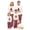 Beige Red, variant on RUINIXCW Christmas Family Matching Pajamas Set Christmas Jammies Family Holiday Outfits Xmas PJS Set Sleepwear for Whole Family Tree Letter Print Long Sleeve Tops and Plaid Pants Set