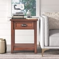 thumbnail image 3 of ClickDecor Bailey Nightstand with 1 Drawer and Display Shelf Black, 3 of 5