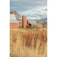 thumbnail image 2 of Murdock, Ramona 11x14 Black Ornate Wood Framed with Double Matting Museum Art Print Titled - Red Silo Barn, 2 of 4