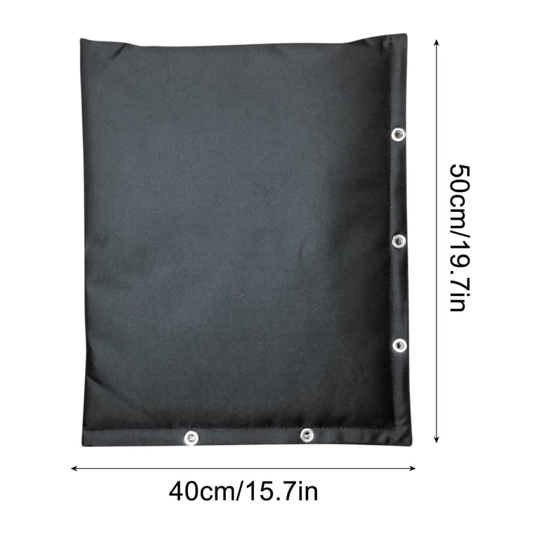 TOSELBAI Outdoor Faucet Cover – 13"W X 25.6"H, 420D Waterproof Oxford Fabric, 3-Layer Insulation, Protects From Freezing, Snow, UV & Rain, Reusable With Strong Velcro Straps, Black