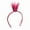 Color：rose red, variant on Luxurious 3D Hollowed Crown Hairband with Glittering Decors Adult Kids Music Festival Hairhoop Party Celebration Props