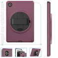 thumbnail image 7 of K-Lion Rugged Case for Samsung Galaxy Tab A8 10.5 inch X200 X205,Kids Friendly Heavy Duty Silicone Case Hand Strap Kickstand Shockproof 3-Layer Protection Cover for Samsung Galaxy Tab A8 10.5 ,Winered, 7 of 7