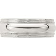 thumbnail image 4 of Sterling Silver Ss 7mm Comfort Fit Double Milgrain Size 12 Band Made In United States qdmc070-12, 4 of 5