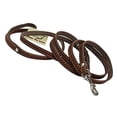 thumbnail image 3 of 6' Long Genuine Leather Braided Dog Leash Brown 3/8" Wide for Small Dogs and Puppies, 3 of 3
