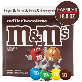 M&M s Crunchy Cookie Milk Chocolate Candy 2.83oz/24ct Share Size