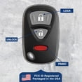 thumbnail image 5 of Key Fob Replacement for 2004 2005 2006 2007 Suzuki Aerio Grand Vitara XL7, 3-Button OUCG8D-246S-A, Locksmith Required (2-Pack), 5 of 6