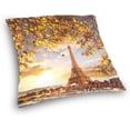 thumbnail image 3 of GZHJMY Soft Smooth Skin-Friendly Throw Pillow Cover without Pillow Case16"x16"Shrink-Resistant Breathable Hidden Zipper Opening, Sofa Bed Office Farmhouse Room Easy to Disassemble|Beautiful Paris Ei, 3 of 7