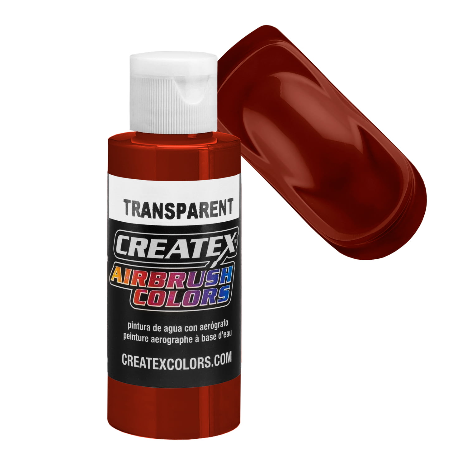 2oz Createx Red Oxide Transparent 5136 - 2Z Airbrush Paint Color ...