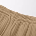 thumbnail image 5 of Cmfcve Men's Casual Textured Knit Elastic Waist Drawstring Shorts Lightweight Breathable Summer Shorts with Side Pockets, 5 of 7