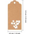 thumbnail image 2 of Etiquetas de regalo de 200 piezas Afortunado Kraft Rectangulares Sencillez, 2 of 5