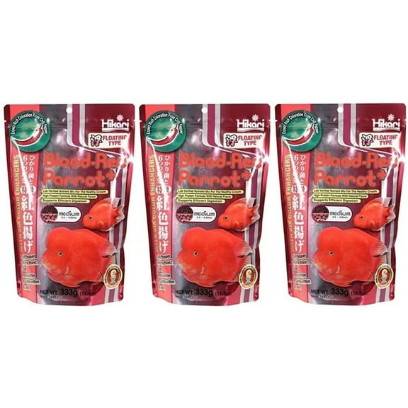 Hikari Blood-Red Parrot Pellet 11.7 oz. 3-Pack