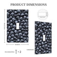 thumbnail image 5 of Kll Gothic Skull Wall Plate,Gloss Finish,Standard Size 1 - 5" X 3", Polycarbonate Thermoplastic,Electric Receptacle Plug Covers, 5 of 8