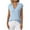 Sky Blue, variant on Posijego Womens Sleeveless Sweater Tops V Neck Collared Striped Knit Sweater Vest Pullover Top for Women