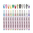 thumbnail image 2 of 12Pcs/Set Colourful Waterproof Nail Graffiti Pen 3D Nail Drawing Liner Manicure Pen Abstract Tool, 2 of 10