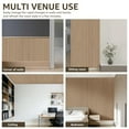 thumbnail image 3 of Peel and Stick PVC Slat Wall Panel, 118" x 15.75" Self Adhesive Faux Oak Wood Grain – 3D Soundproof Wall Panels for Walls & Ceilings, 3 of 7