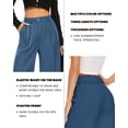 thumbnail image 3 of Pantalones anchos FUNYYZO Pantalones de negocios de cintura alta para mujer, 3 of 7