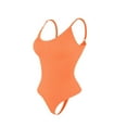 thumbnail image 2 of Ndbuld Shapewear Bodysuit Womens Solid Color Sexy Chest Support Shaping Abdomen Corset Shapewear Bodysuit Up to 35% off,XS-3XL,Orange,M, 2 of 5