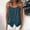 Navy, variant on CYMMPU Women's Waffle Knit Henley Cami, Spaghetti Strap Tank Top with Button Placket, Casual Relaxed Fit Summer Wear Red L