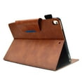 thumbnail image 6 of SaniMore for iPad 6th Gen/iPad 5th Gen/iPad Air 2/iPad Air, iPad 9.7 Wallet Case with Card Slots & Pen Holder [Auto Sleep] PU Leather Kickstand Shcokproof Full-body Protctive Cover, Brown, 6 of 10