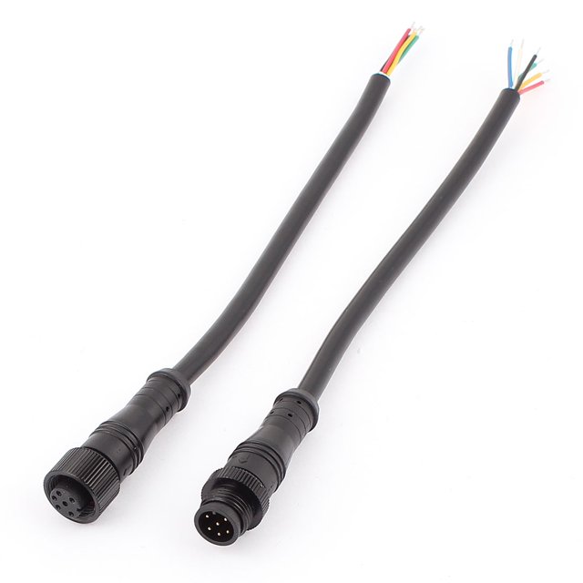 Conector de cable a prueba de agua de 6 pines macho hembra para tiras de luces LED