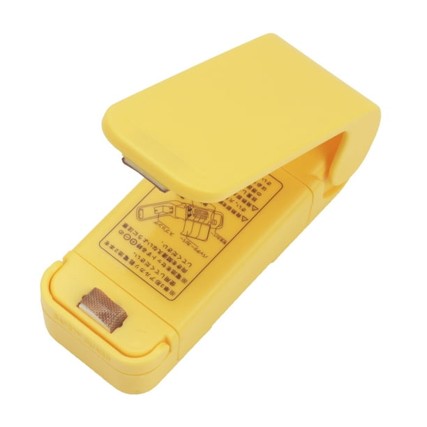 Mini máquina selladora de bolsas de plástico para alimentos, máquina selladora de plástico, máquina selladora térmica a presión manual pequeña portátil para el hogar, máquina selladora