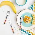 thumbnail image 6 of Picia Sml Jeffy Pattern Toddler Utensils, Children's Knife, Fork And Spoon Set,Kids Silverware Set with Handle, 430 Stainless Steel, 6 of 8