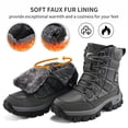 thumbnail image 3 of Ecetana Women's Snow Boots Mid Calf Ankle Booties Waterproof Non Slip Outdoor Winter Boots for Women, 3 of 7