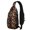 Musical Halloween Icons, variant on Sling Backpack,Musical Halloween Icons Pattern Crossbody Bag with Water Bottle Holder,Waterproof Sling Bag for Men/Women with Chest Phone Holder for Hiking,Travel