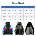 thumbnail image 3 of MYJAJAYI Mens Windbreakers Lightweight Water-Resistant Long Sleeve Dark Blue White M, 3 of 6