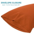 thumbnail image 4 of Piccocasa Breathable Microfiber, 1 Piece body Pillowcases King Orange, 4 of 8