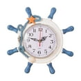 thumbnail image 2 of Nautical Beach Wheel Wall Clock - Maritime Timepiece, Home Wall Decoration, Quiet and Accurate, 2 of 5