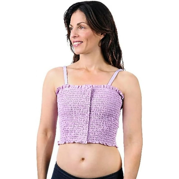 Breast Binder with Dri Release for Added Comfort (X-Large 40"-45", Pink Floral Lined)