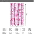 thumbnail image 4 of Western Cowgirl Shower Curtain Pink Bow Preppy Cowgirl Shower Curtain for Bathroom Decor 72x72 Inch Washable Polyester Trendy Cute Disco Girls Shower Curtain Set with 12 Hooks, 4 of 6