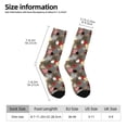 thumbnail image 6 of Uemuo Maple colorful Pattern Women's Crew Socks, Soft Durable Breathable Moisture-Wicking with Odor Control Cotton socks, 6 of 9
