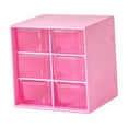 thumbnail image 5 of GUOOL Mini Drawer Organizer Desktop Storage Drawers for Women Small Organizer with Drawers Beads Organizer Box for Vanity Art Craft 6 Drawers Rose, 5 of 9