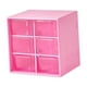 thumbnail image 5 of Mini cajón organizador para escritorio, cajones de almacenamiento, caja para guardar joyas, soporte, organizador de cuentas para manualidades DIY, Rosa 6 Cajones, 5 of 8