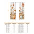 thumbnail image 6 of Fsddascl Fall Botanical Blackout Curtains for Bedroom/Living Room, Thermal Insulated Kitchen Curtains, Pumpkins Floral Autumn Farmhouse Grommet Darkening Window Treatment Drapes 27.5"x39"x2, 6 of 6