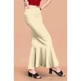 thumbnail image 3 of eloria Light Beige Soft Comfy Pleated Saree Silhouette Saree Shapewear Flare Petticoat for Women Lycra Cotton Blended Petticoat Skirts for Women Shape Wear Dress for Saree, 3 of 6