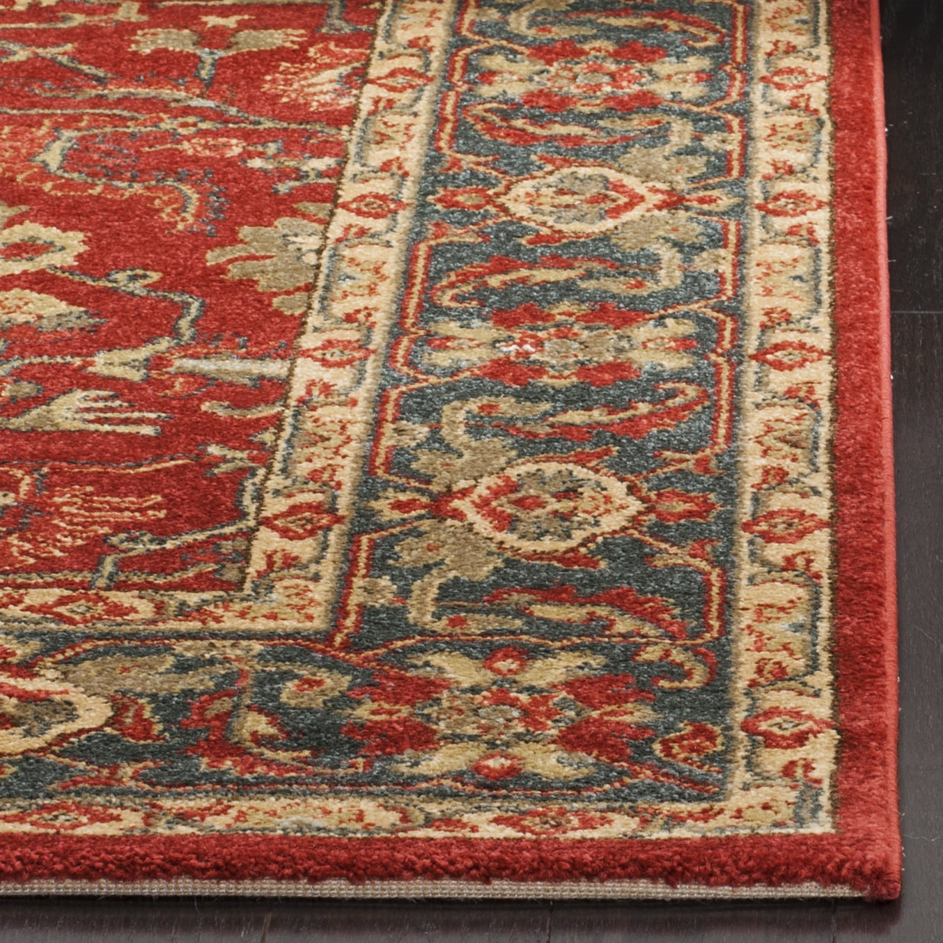 SAFAVIEH Mahal Bentley Oriental Area Rug, Red/Navy, 3' x 5'