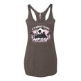 thumbnail image 2 of Wild Bobby It's About To Get Miami Soccer Skyline Sports Women Tri-Blend Racerback Tank Top, Brown, Large, 2 of 5
