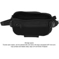 thumbnail image 4 of HUGFEGWE Multi Functional Waist Pack, Wearproof Waist Pack Stain Resistant Hook and Loop Straps Double Open Zipper for Training (Matte Black) CJB91-49872, 4 of 9