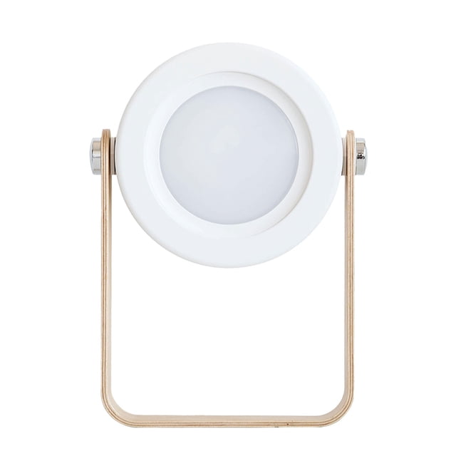 Cameland 4-In-1 Foldable Table Lamp Usb Retractable Led Light Wooden Handle Portable Lantern Light and Flashlight Press Control Dimmable 3 Level Brightness Night Light F