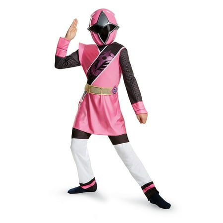Power Rangers Girls' Pink Ranger Ninja Steel Deluxe Costume